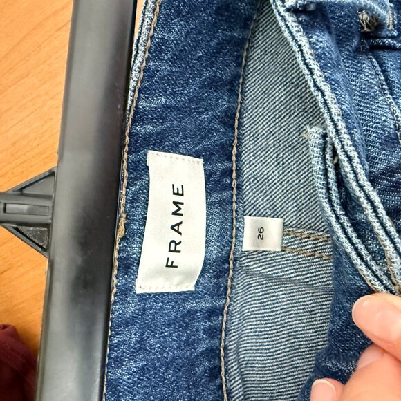 Frame Jeans 70s seamed high-rise straight-leg jeans Lago Di Como - Picture 4 of 6